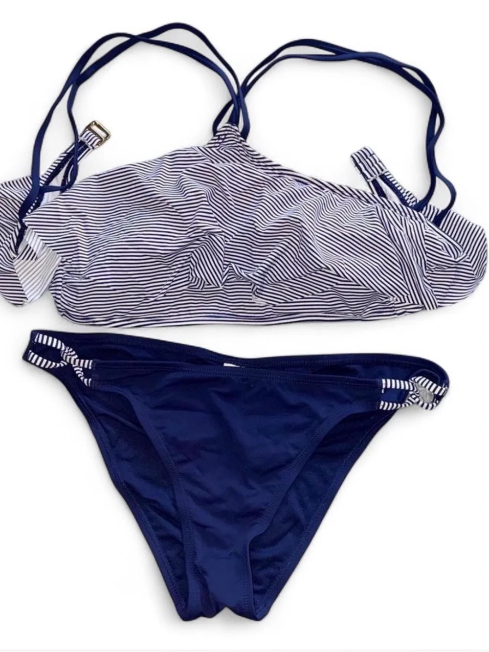 Arizona Love Navy and White Striped Bikini Set